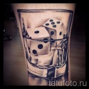 Valoarea sensul tatuaj zaruri, istorie și fotografii (joc) Valoarea tatuaj zaruri sens, istorie și fotografii