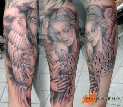 Valoarea unui tatuaj înger - imagini tatuaj (tatuaje) Valoarea unui tatuaj înger - poze tatuaj