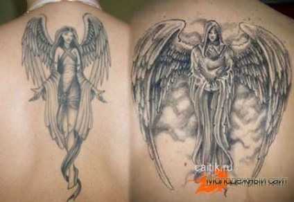 Înțeles tatuaj înger - fotografii tatuaj (valoare) Valoarea unui tatuaj înger - poze tatuaj