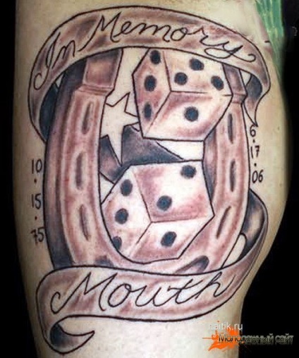 Valoarea tatuaj zaruri - imagini tatuaj (joc) Valoarea tatuaj zaruri - poze tatuaj