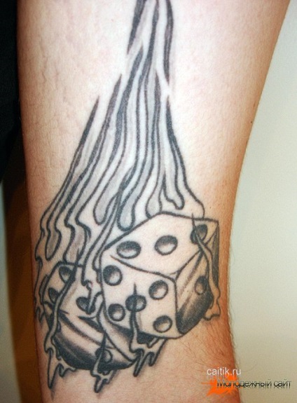 Înțeles zaruri tatuaj - fotografii tatuaj (tatuaj) Valoarea tatuaj zaruri - poze tatuaj