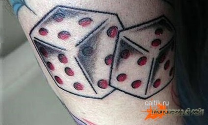 Valoarea tatuaj zaruri - imagini tatuaj (valoare) Valoarea tatuaj zaruri - poze tatuaj
