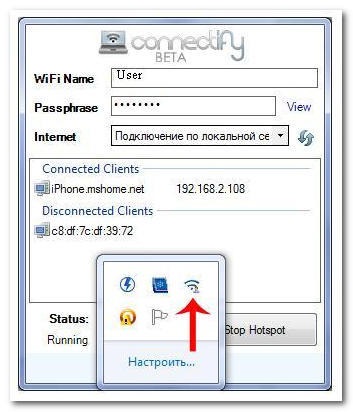 Distribuiți Wi-Fi, fără un router (program de Connectify)