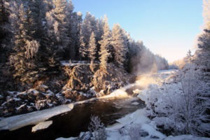 Cascada Kivach în Karelia, cum se ajunge acolo, locația pe hartă