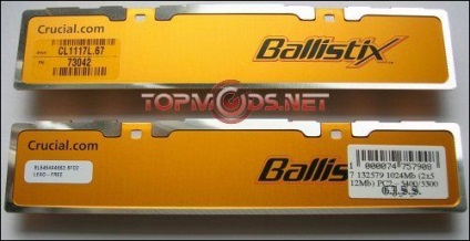 Privire de ansamblu asupra memoriei cruciale DDR2 ballistix