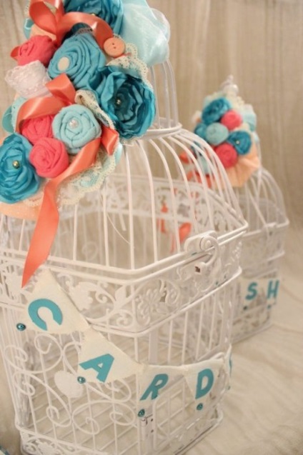 decor nunta Birdcage