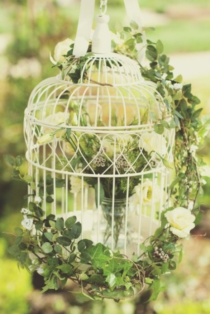 decor nunta Birdcage