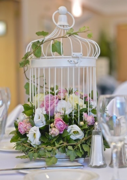 decor nunta Birdcage