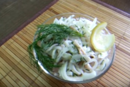 calmari alimentare (benzi de mici expediere) Mâncăruri de calmari