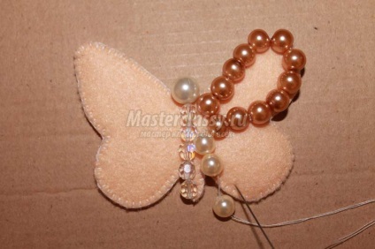 Butterfly Brosa din fetru, cu mâinile lor (pâslă) Butterfly Brosa din pâslă, cu mâinile lor