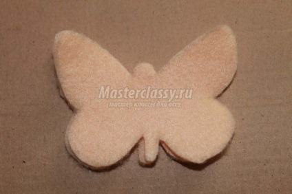 Butterfly Brosa din fetru, cu mâinile lor (cum să facă un fluture din pâslă) Butterfly Brosa din pâslă, cu mâinile lor