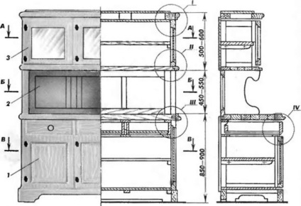 Bufet cu mâinile în alegerea design de lemn și construcții