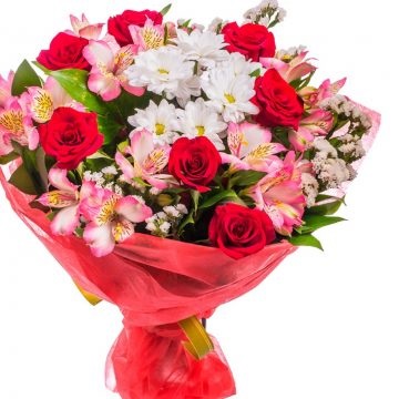 buchet de mireasa din trandafiri rosii - o floare de nunta clasic aranjarea (mireasa) buchet de mireasa din trandafiri rosii - o nunta clasica floristica