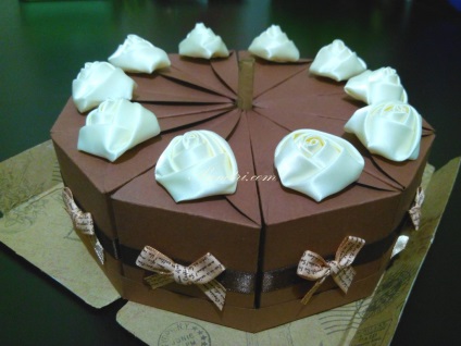 Tort de hârtie cu mâinile lor - un blog (cu mâinile) Tort de hârtie cu mâinile lor - un blog