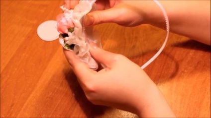 trandafiri de ceai kanzashi de benzi (panglici) trandafiri ceai kanzashi panglici