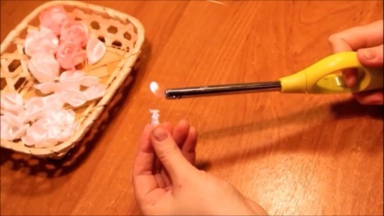 trandafiri de ceai kanzashi de benzi (panglici) trandafiri ceai kanzashi panglici
