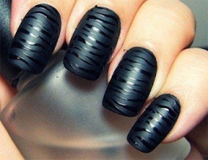 Design negru unghiilor (unghii de design negru) Design unghiile negre