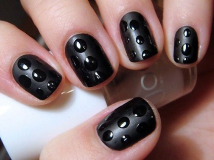 Design negru unghiilor (unghii de design negru) Design unghiile negre