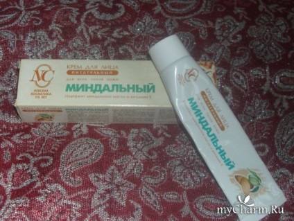 Trăiască primăvara și cu crema de migdale cosmetice Neva! Neva Cosmetics „Migdale“, crema (crema de aproape de ruble) Trăiască primăvara și cu crema de migdale cosmetice Neva! Neva Cosmetics