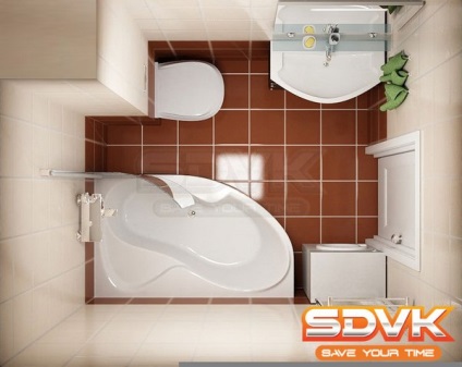 Design mic baie, design interior, decorare, mobilier, cum să plaseze, (instalatii sanitare) Design baie mică, design interior, decorare, mobilier, cum să plasați,