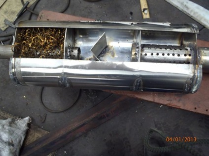 Amortizorul de zgomot din otel inoxidabil () Silencer inox