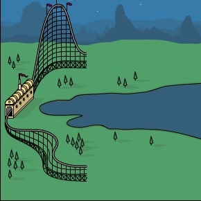 Jocul este un instrument de desen cu role coaster (SUA) Joc Rollercoaster risovalka