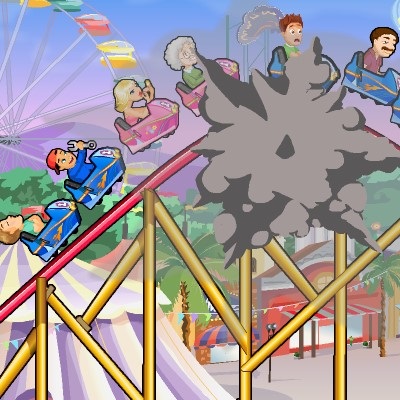 Jocul este un instrument de desen cu role coaster (Desenați un roller coaster) Joc Rollercoaster risovalka