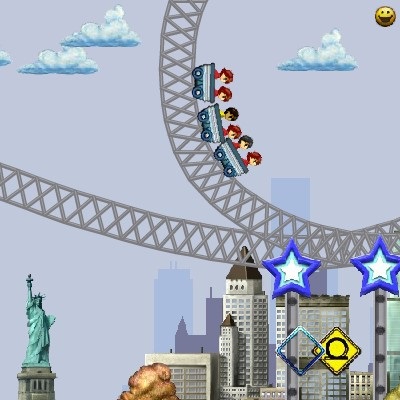 Jocul este un instrument de desen cu role coaster (Desenați un roller coaster) Joc Rollercoaster risovalka