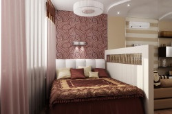 Interior combinație living-dormitor (care este util să se știe) Interior combinație living-dormitor