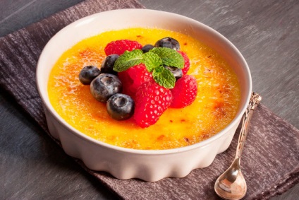 Cum de a găti rețeta creme brulee pentru creme brulee acasă de Julia Vysotsky, site-ul oficial