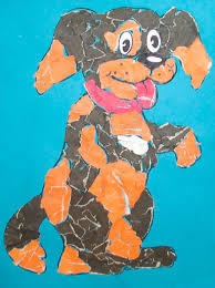 Cum de a face aplicații din hârtie - Dog - (pentru copii de vârstă preșcolară (hârtie) Cum de a face aplicații din hârtie - Dog - (pentru copii de vârstă preșcolară