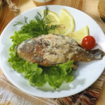 Carp smântână - rețete cu fotografii (crap) Carp în smântână - rețete cu fotografii