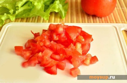 tomate salata de crab și brânză (brânză salata de crab tomate) salata de crab cu roșii și brânză