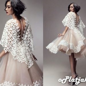 Frumusețe rochie de mireasa scurta (nunta) Frumusețe rochii de mireasa scurta