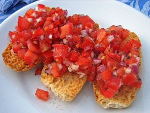 Crostini - este (a-la-friendly petrecere bufet spontan) Crostini - l