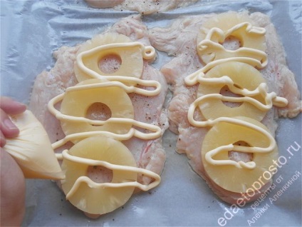 Pui cu ananas (pui) Pui cu ananas