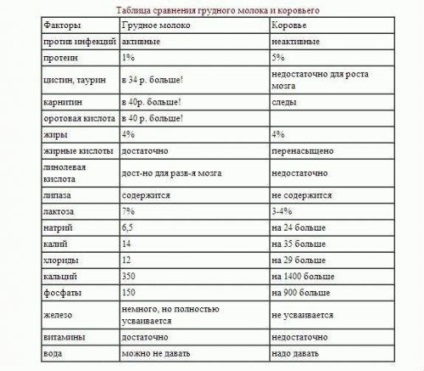 Este posibil si laptele de vaca pentru copii de până la un an (în cazul în care este util pentru nou-născuți)