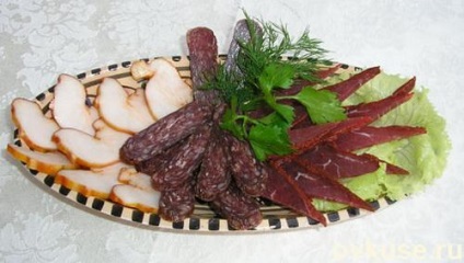 Tăierea pe masa festivă (carne, brânză) - rețete simple (de masă) Tăierea pe masa festivă (carne, brânză) - rețete simple,