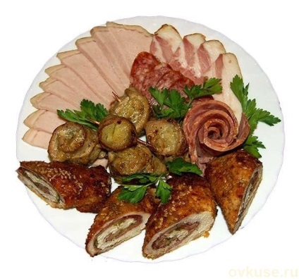 Tăierea pe masa festivă (carne, brânză) - rețete simple (de masă) Tăierea pe masa festivă (carne, brânză) - rețete simple,