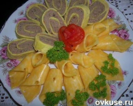 Tăierea pe masa festivă (carne, brânză) - rețete simple (de masă) Tăierea pe masa festivă (carne, brânză) - rețete simple,