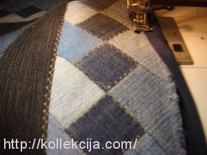 Quilt din blugi vechi (pătură) Quilt din blugi vechi