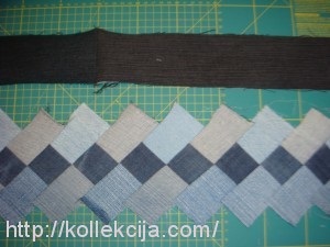 Quilt din blugi vechi (blugi) Quilt din blugi vechi