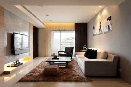 Decorarea camera de zi - o fotografie într-un stil modern (de finisare) Decorarea camera de zi - o fotografie într-un stil modern,