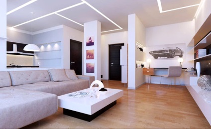 Decorarea camera de zi - o fotografie într-un stil modern (camere) Decorarea camera de zi - o fotografie într-un stil modern,