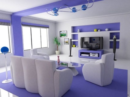 Decorarea camera de zi - o fotografie într-un stil modern (de finisare) Decorarea camera de zi - o fotografie într-un stil modern,