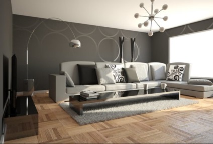 Decorarea camera de zi - o fotografie într-un stil modern (camere) Decorarea camera de zi - o fotografie într-un stil modern,