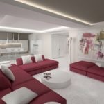 Decorarea camera de zi - o fotografie într-un stil modern (modern,) Decorarea camera de zi - o fotografie într-un stil modern,