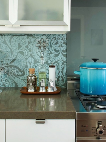 Decorarea peretilor cu tapet de bucătărie 25 imagine (perete) Decorarea pereților cu bucătărie tapet, 25 fotografii