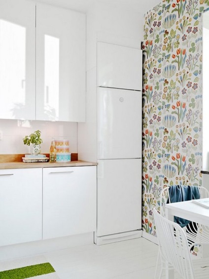 Decorarea pereților cu bucătărie tapet, 25 fotografie (gol) Decorarea pereților cu bucătărie tapet, 25 fotografii