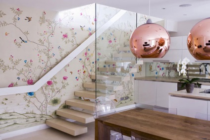 Decorarea peretilor cu tapet de bucătărie 25 imagine (perete) Decorarea pereților cu bucătărie tapet, 25 fotografii